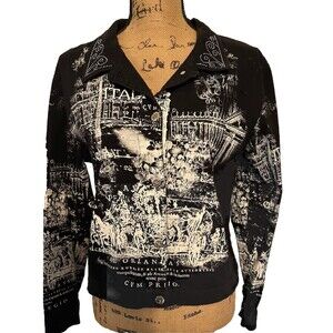 Cactus Women's Italy Graphic Rhinestone Embellished Size Medium